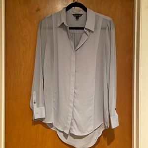 Rock and Republic periwinkle sheer blouse